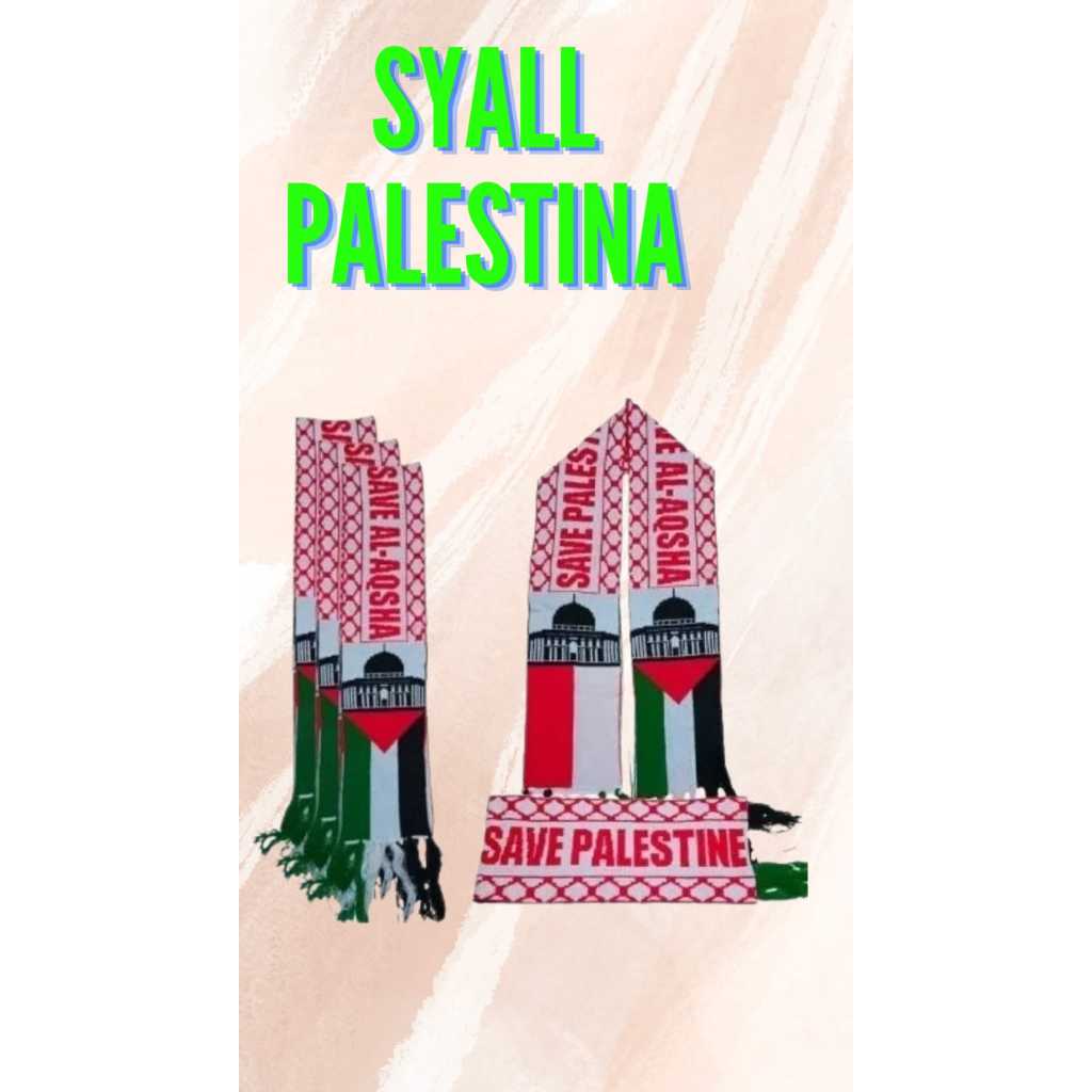 SELENDANG PALESTINA | SYAL RAJUT PALESTINA | | SYAL RAJUT MANUAL | SYAL RAJUT KOMPUTER