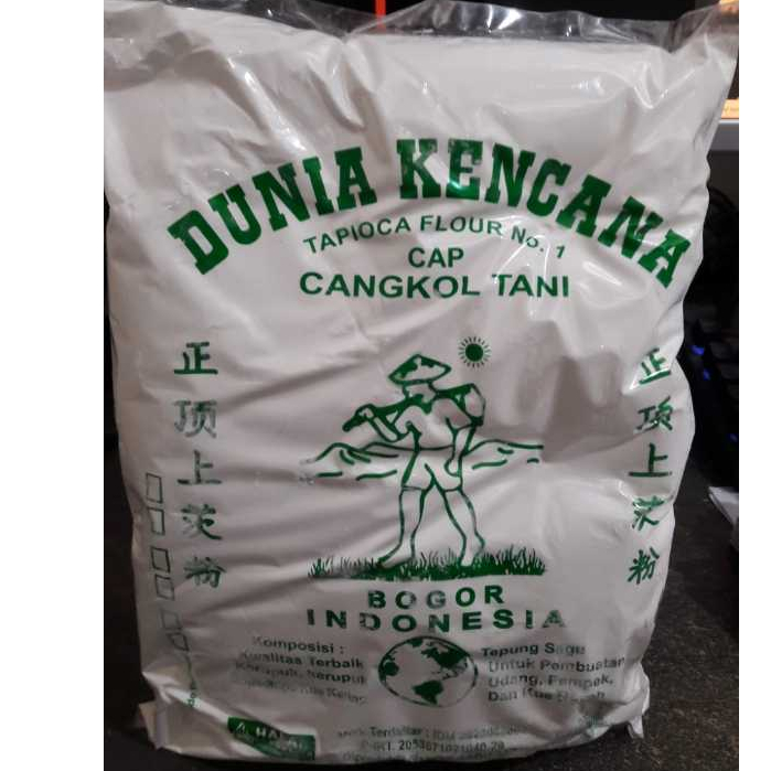 

Tepung Tapioka Dunia kencana cap cangkol tani 1kg