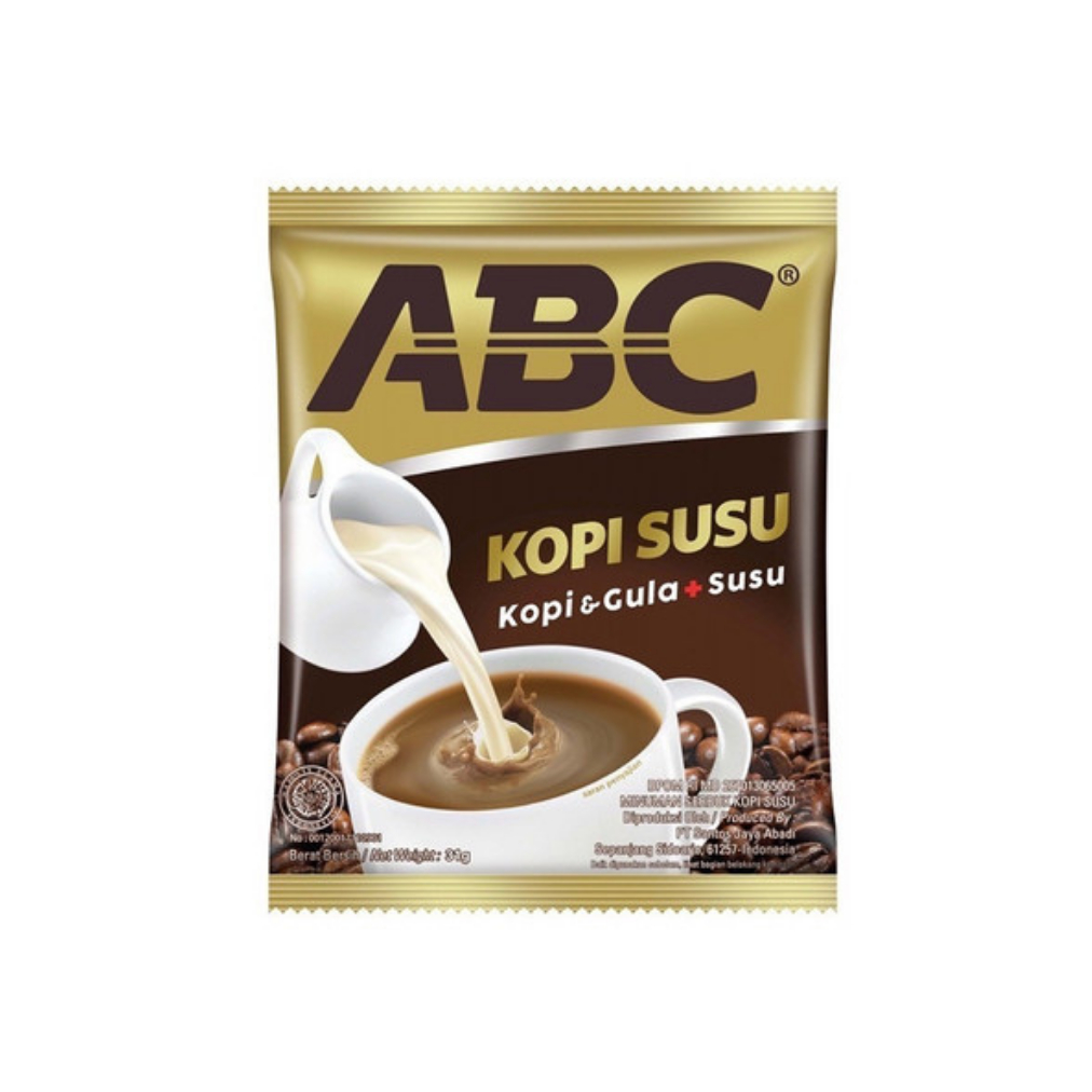 

Kopi ABC - Kopi + gula + susu 30g | Isi 10 pcs