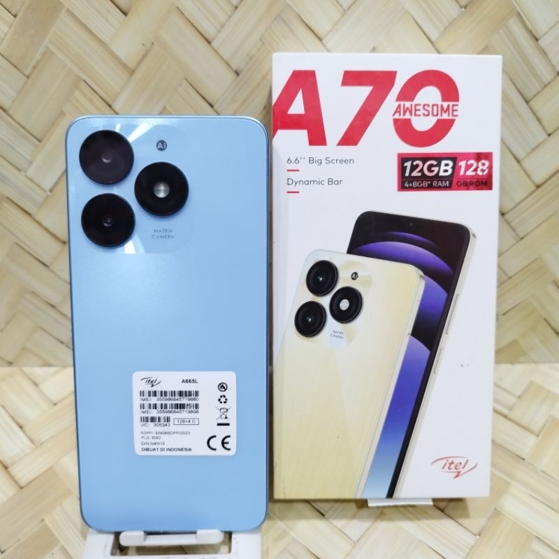 Itel A70 Ram 4/128GB 4/64GB Hanphone second Fullset batangan original bergaransi