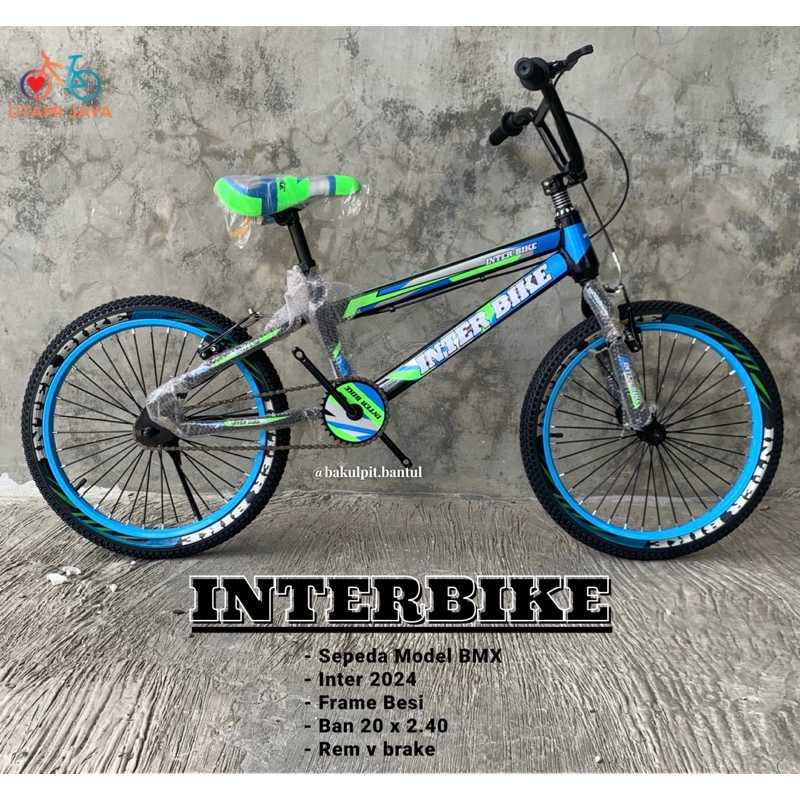 ( khusus Kurir INSTAN ) Sepeda Anak Cowok BMX INTERBIKE ukuran 20 inch | Sepeda BMX ring 20 inch