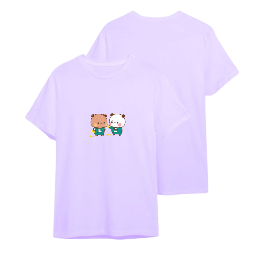 Baju Kaos Korean Bubu Dudu SQUID GAME Couple Wanita/Pria | Aatasan Lucu Pasangan | Baju Couple Murah
