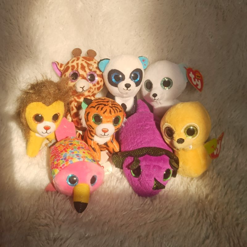 boneka kecil mabel TY mata glitter plush doll original