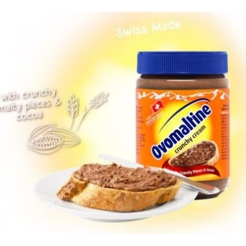 

HALAL OVOMALTINE CRUNCHY CREAM SELAI COKLAT OVOMALTINE CRUNCHY OLESAN FILLING CHOCOLATE