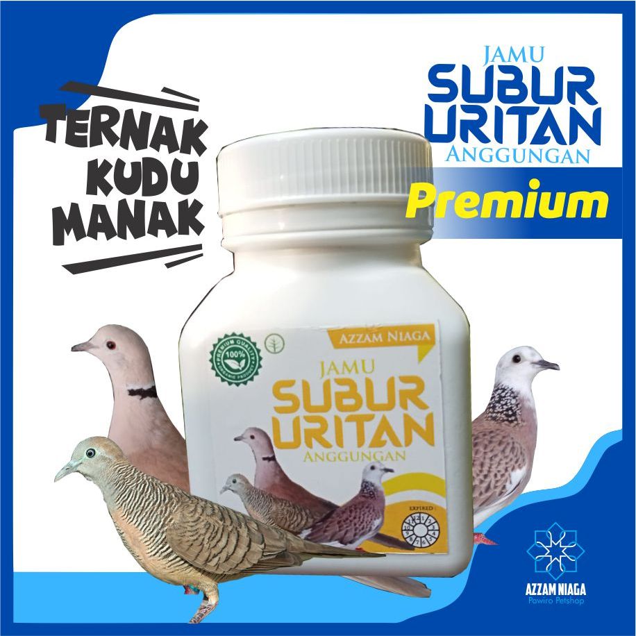 Jamu Subur Uritan untuk Burung Anggungan Premium Isi 300 Tablet