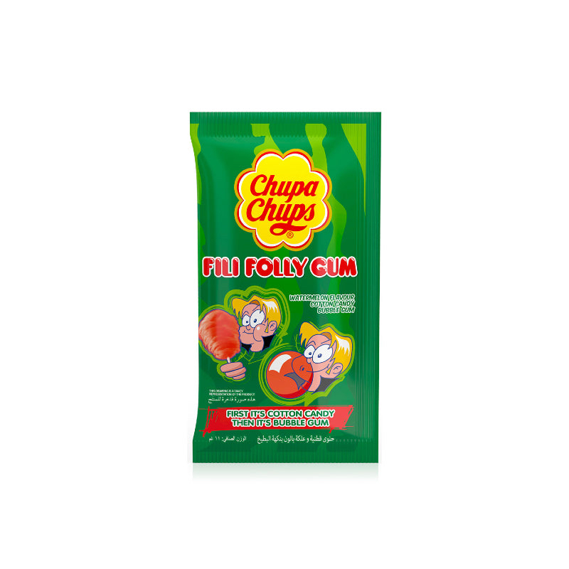 

Chupa chups fili folly permen karet kapas rasa semangka 11 gram