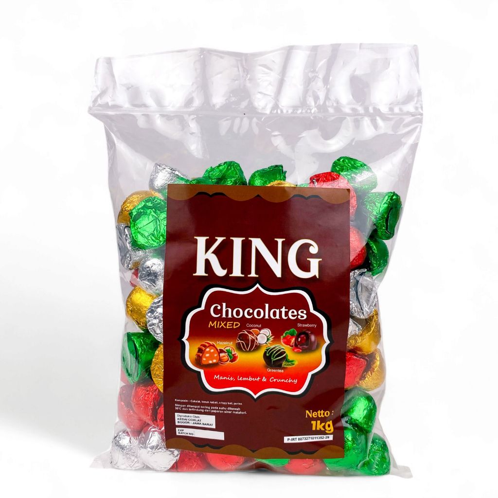 

KING Chocolates Mixed 1000gr Coklat Dengan Rasa Lebih Manis,lembut,creamy dan Crunchy_Oleh Oleh Haji