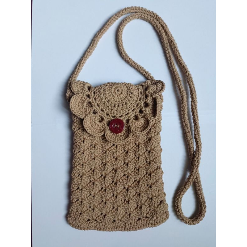 tas rajut hp tas simple tas minimalis