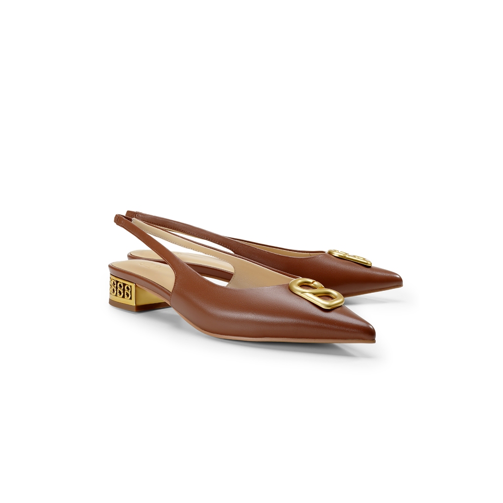 Milly Slingback Shoes - Caramel