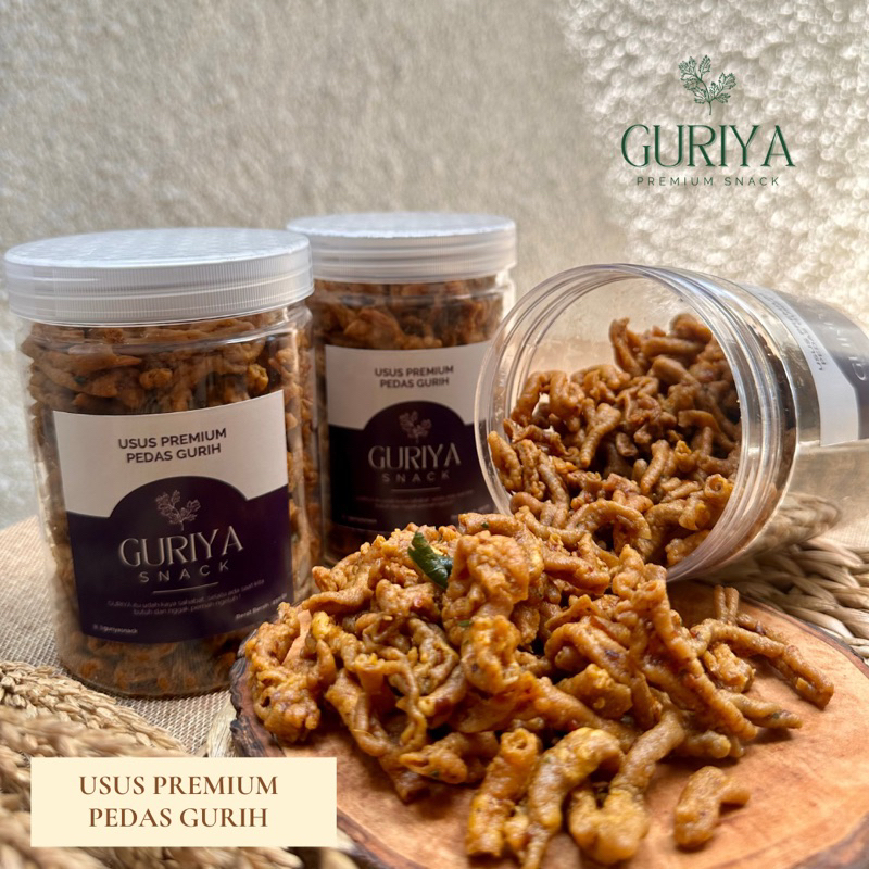 

USUS PREMIUM PEDAS GURIH CEMILAN GURIYA SNACK 250GR