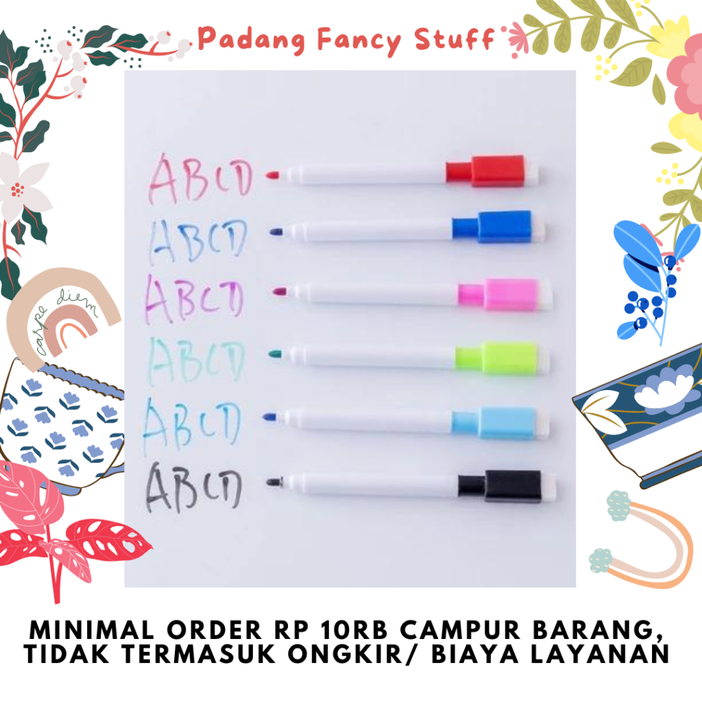 

PFS - 004 005 Spidol Papan Tulis White Board Sepidol Kecil Mini Warna Warni Penghapus Wipe And Clean Whiteboard Marker Anak Anak Spidol 2 IN 1