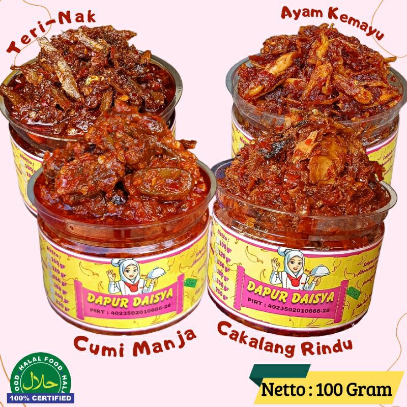 

[100 GRAM] SAMBAL CUMI SAMBEL FRESH BABY SOTONG PEDAS SUWIR CAKALANG AYAM TUNA TONGKOL PECEL KACANG TERI SUWIR EATSAMBEL EAT SACHET CIAMIK EATSAMBAL SAMYANG GOCHUJANG HALAL MAKAN MAKANAN CANDU VIRAL KULINER FOOD CEMILAN DIET ASIN SIMPLE JAJAN MENU