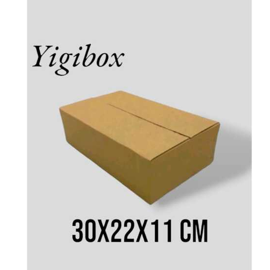 

Kardus Karton Box Ukuran 30x22x11 CM.... ST Single Wall Polos Untuk Packing Souvenir dll