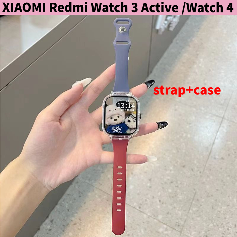 NEW✅STRAP+CASE Redmi watch 3/4 Active STRAP   XIAOMI Redmi Watch 3 Active STRAP / MI WATCH 3 ACTIVE 