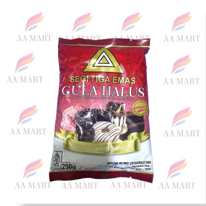 

gula halus segitiga emas 250 gr