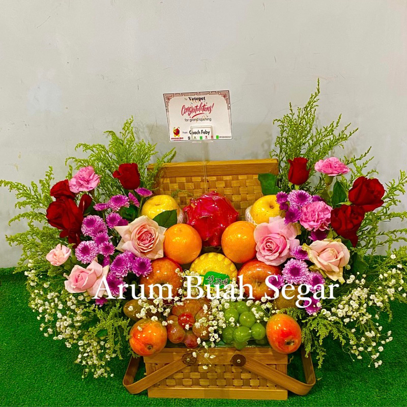 

Hampers Buah mix Fresh Flowers Parsel Buah Hantaran/Cepat