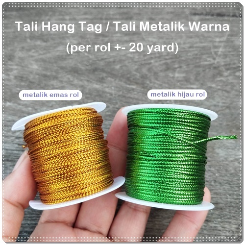 

TALI-32 : Tali Hang Tag Glitter / Tali Metalik Warna