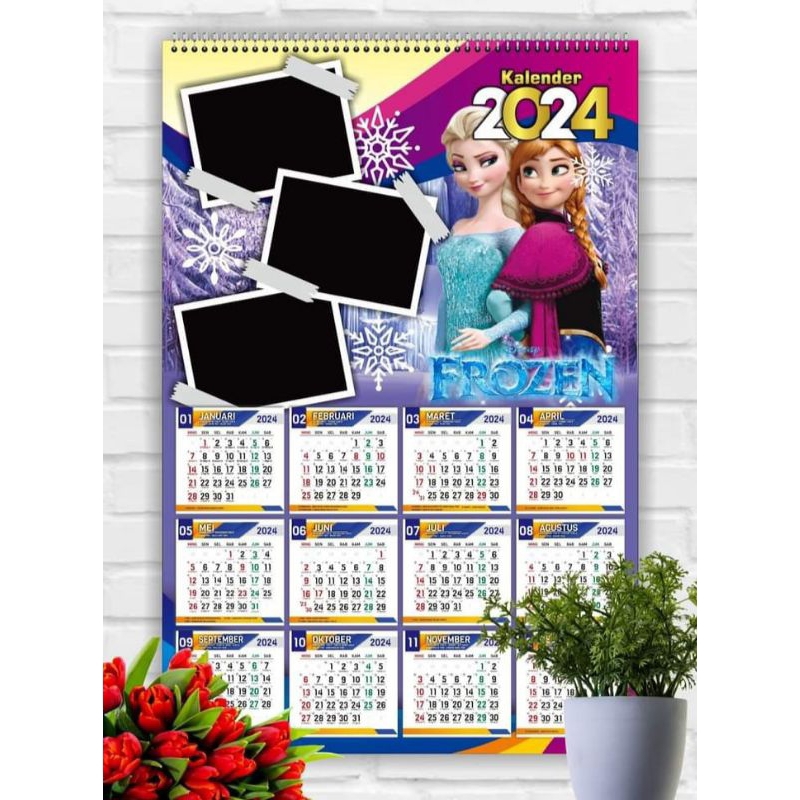 

Kalender Dinding / Kalender A3 jepit spiral / Kalender custom