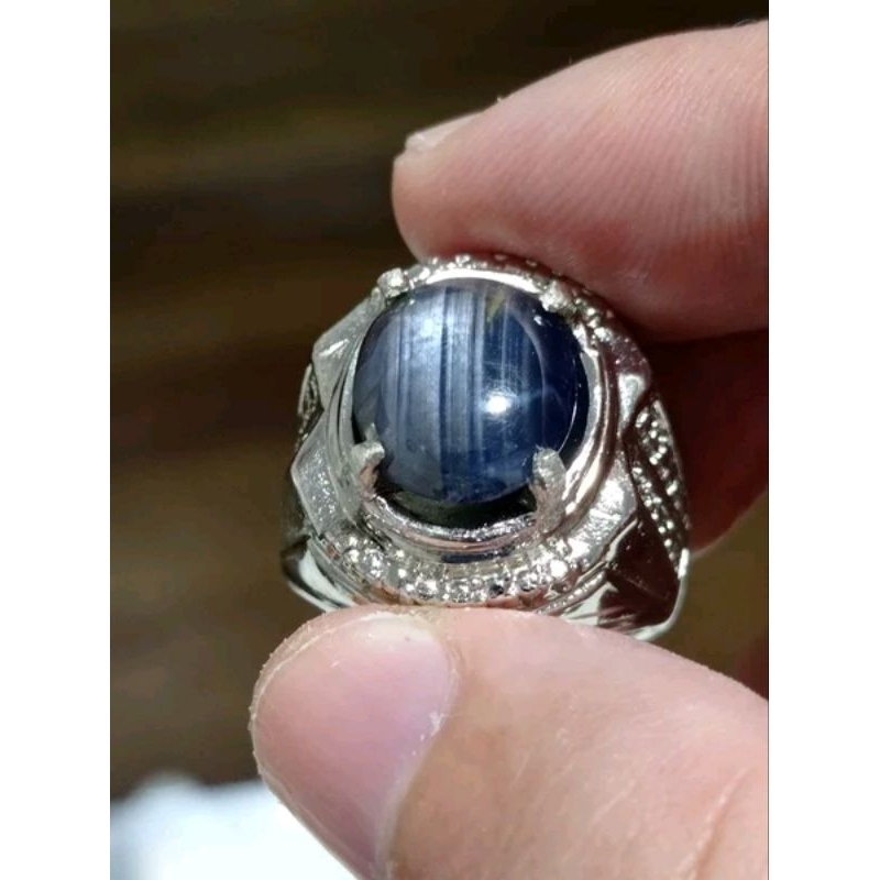 Natural star blue sapphire 7.74 cts. Burma. No heat