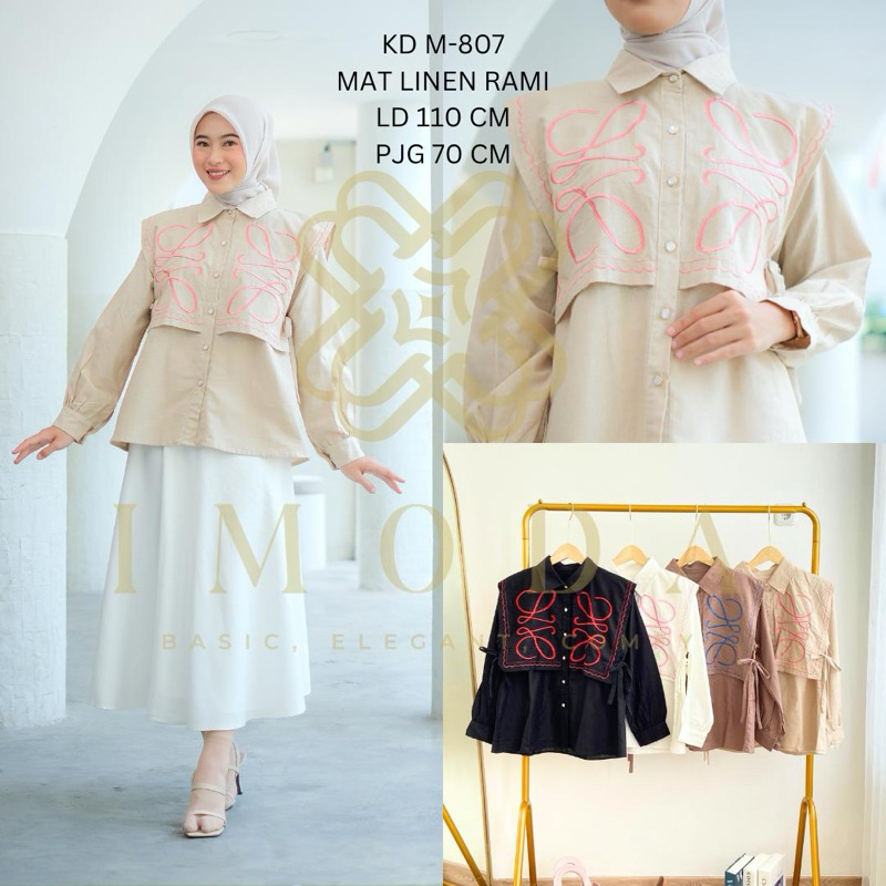 IMODA embrodery shirts SERI 4 warna .