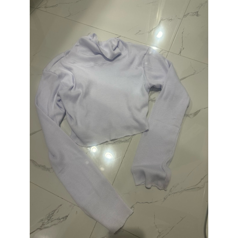 byeol crop sweater white preloved