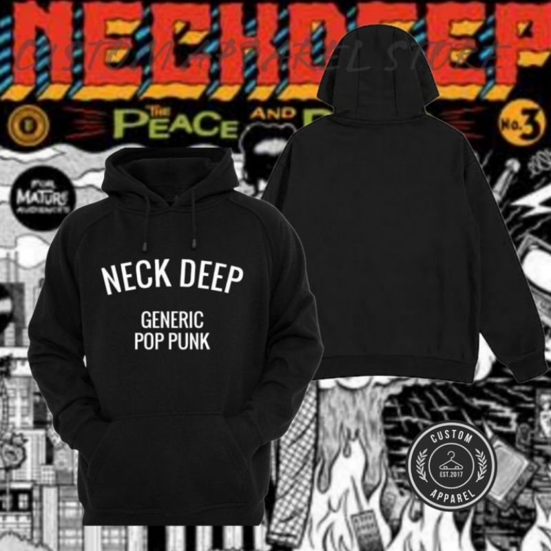Sweater Hoodie Neckdeep Generic Pop Punk