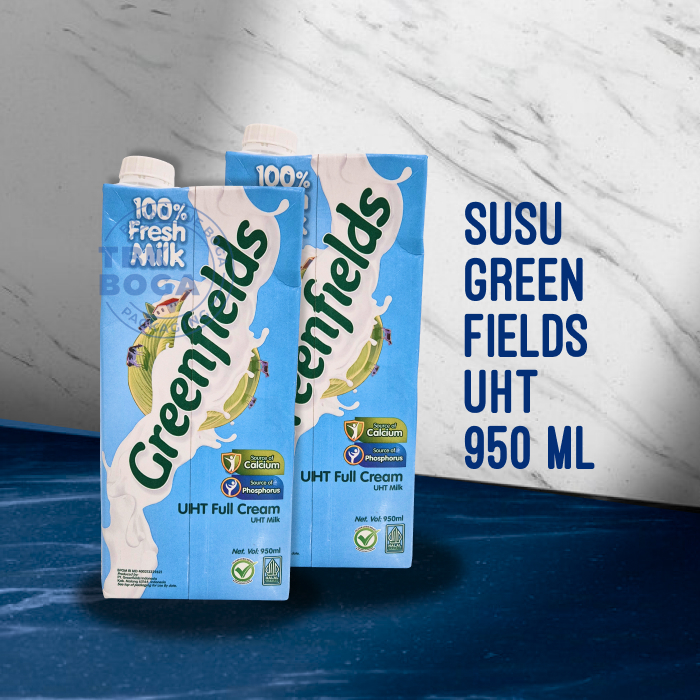 

Susu UHT Greenfield ( 950 ml ) Full Cream Greenfields Milk Fresh