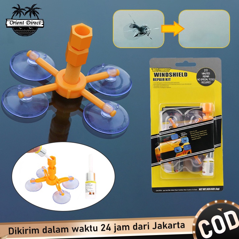 Lem Kaca Mobil Retak Wiendshield Car Crack Glass Repair Kit Lem Kacamata Retak