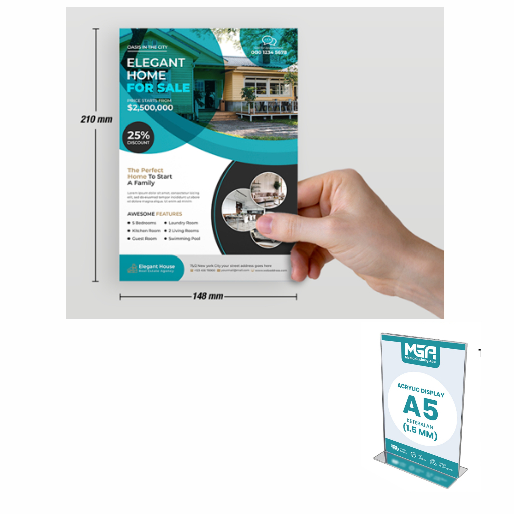 

CETAK FLAYER A4 A5 UNTUK STAND AKRILIK (HANYA CETAK FLAYER SAJA TANPA AKRILIK)