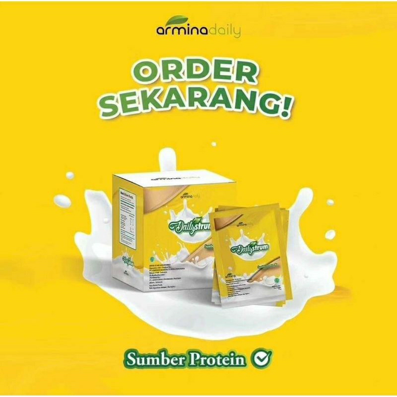 

susu dailystrum Arminadaily/ harga per 1saset