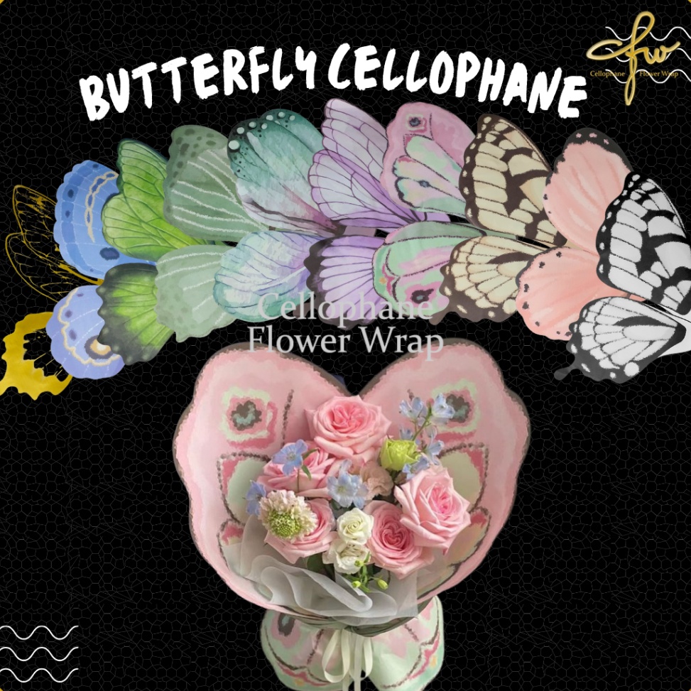

Model Terkeren Kertas Buket Butterfly Wings Cellophane Flower Wrap