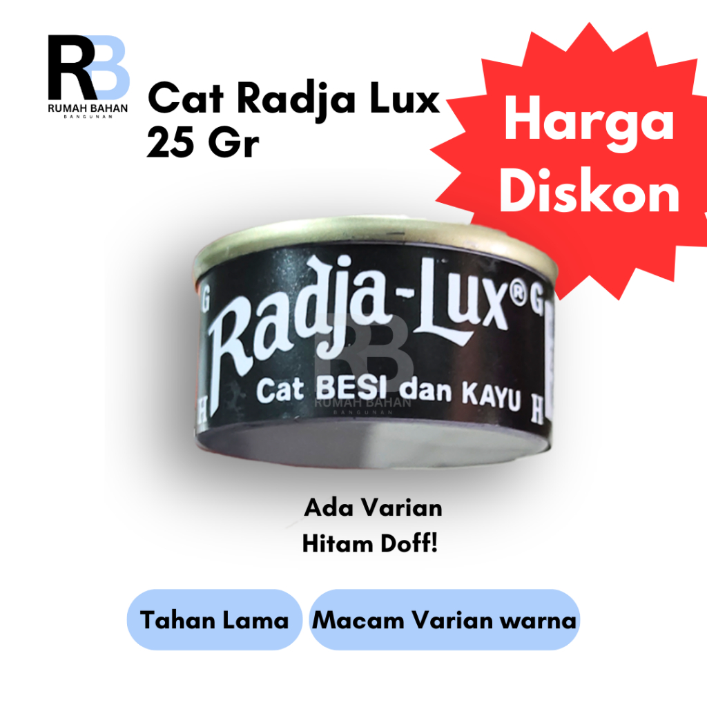 CAT RADJA LUX 25 Gr/ CAT RADJA LUX/ CAT KAYU DAN BESI