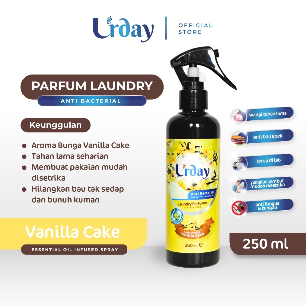 Parfum laundry vanilla cake  Room  n spray 25ml tahan lama