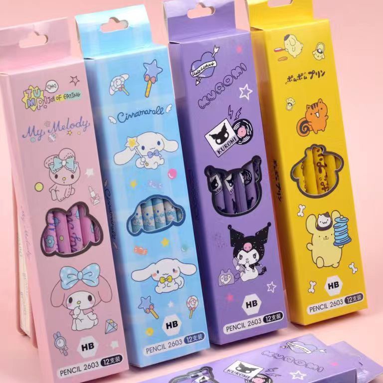 

Model Terkini TERFAVORITE 1 LUSIN PENSIL 2B PENGHAPUS KARAKTER SANRIO KUROMI MELODY POCHACCO CINNAMOROLL