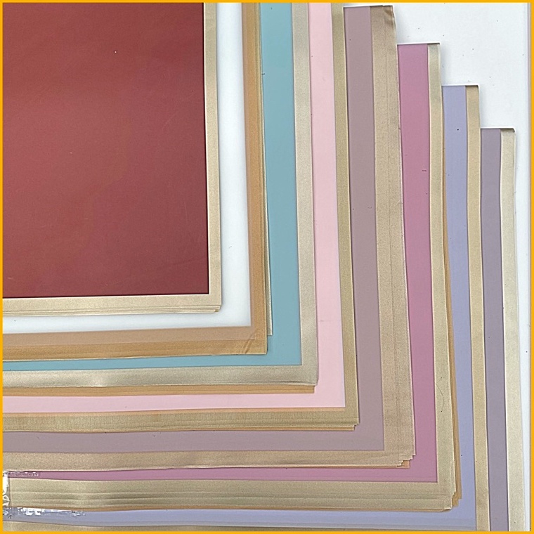 

Kualitas Terupdate 5 Lembar KERTAS BUKET GOLD LINE CELLOPHANE