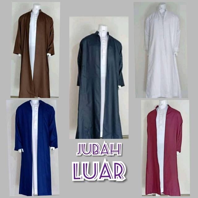 DISKON TERLARIS Jubah luaran / Jubah pria warna hijau/ jubah model cardi/ Jubah luar al harbi