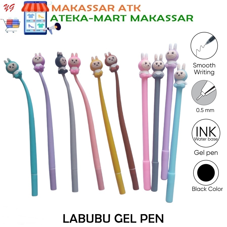 

[PCS] LABUBU GEL PEN KEPALA LUCU PENA UNIK MURAH CAPYBARA