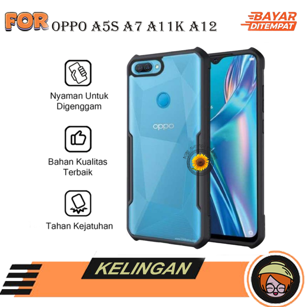 Case OPPO A55 A7 A12 A11K Fusion Shockproof Armor Casing