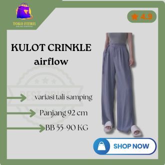 Kulot Crinkle Airflow Premium Tali Samping