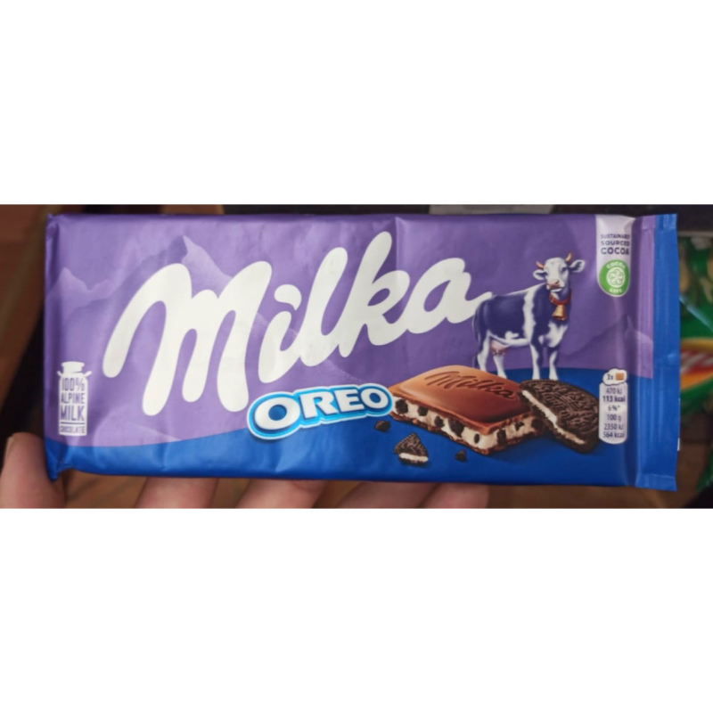 

Milka Oreo 100% Alpen Milk Chocolate 100gr