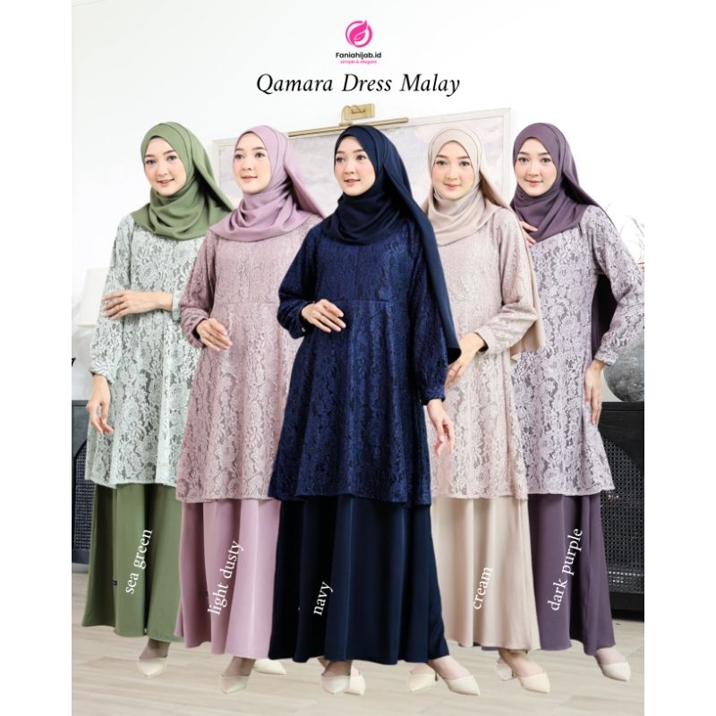 QAMARA DRESS MALAY - BY FANIAHIJAB