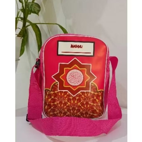 tas selempang anak mengaji alquran keren