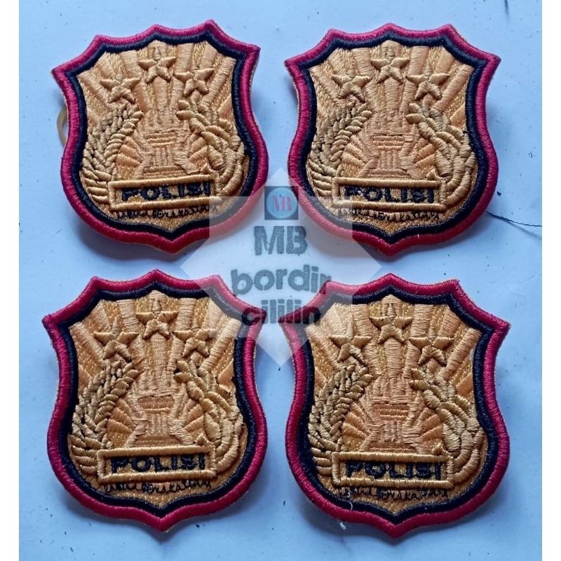 bordir atribut polisi LOGO KEWENANGAN TIMBUL satuan