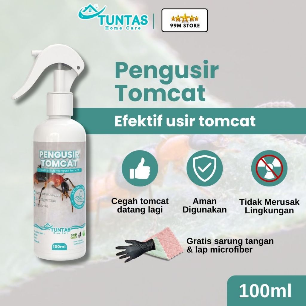 TUNTAS Pembasmi Tomcat Anti Hama Pengusir Serangga Tomcat Paling Ampuh Dalam Rumah 100ml