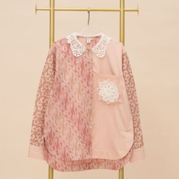 Batik Wanita "PENTY" Dusty Pink