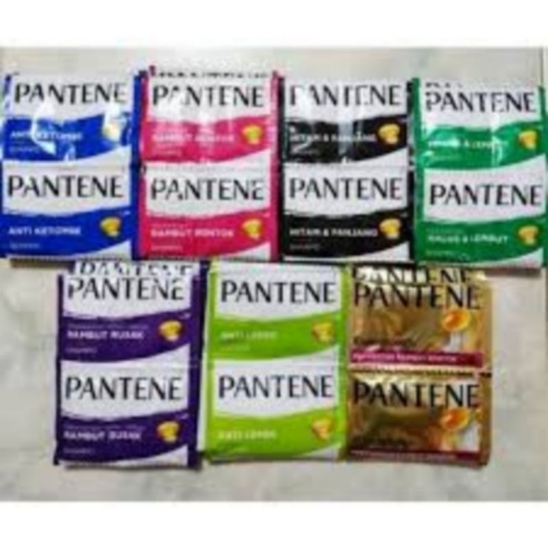 SHAMPOO PANTENE SASET 12 RENCENG 5ML ANTI KETOMBE, RONTOK DAN KUSAM