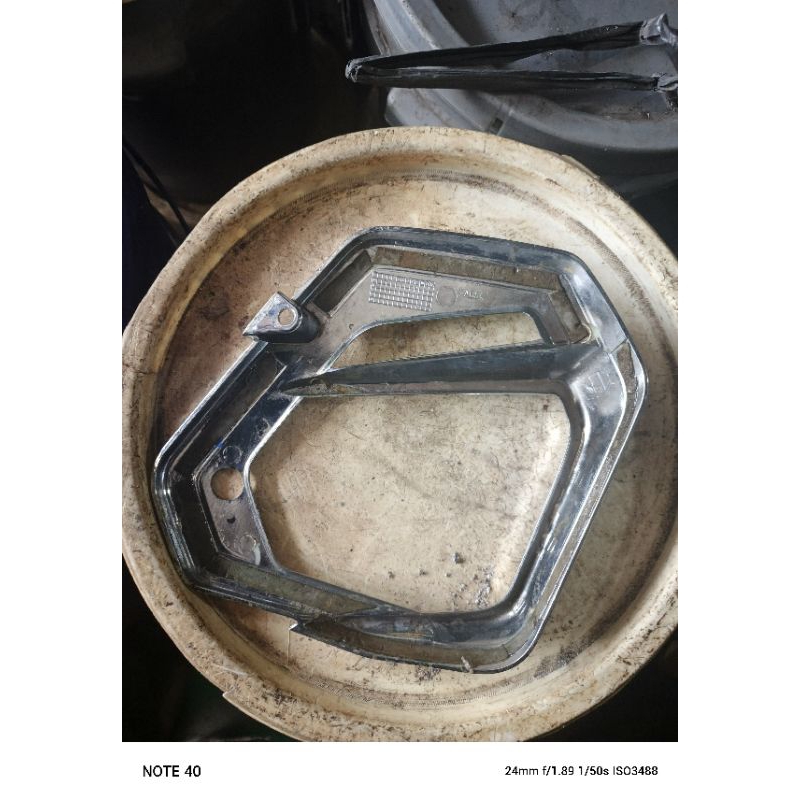 cover variasi krom chrome radiator kzr vario 125 old lama bohlam