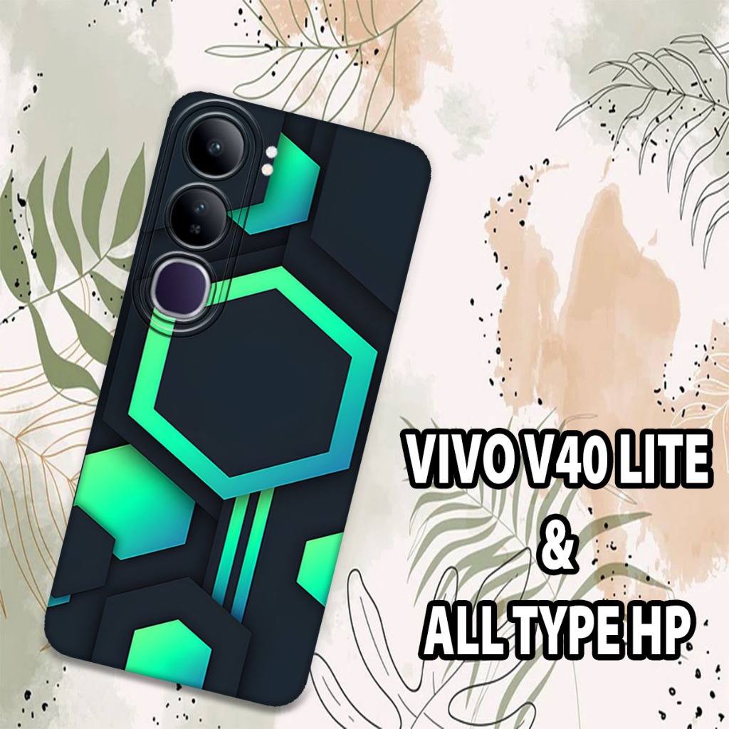 (GC10) Softcase karet Hp VIVO V40 LITE Terbaru 2024 | Case Motif Gambar Abstrak | Case VIVO V40 LITE