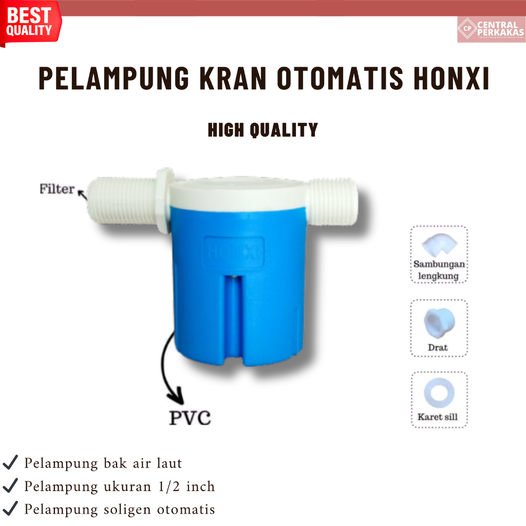 PELAMPUNG OTOMATIS HONXI  /PELAMPUNG BAK AR LAUT/ PELAMPUNG SOLIGEN OTOMATIS  TERMURAH