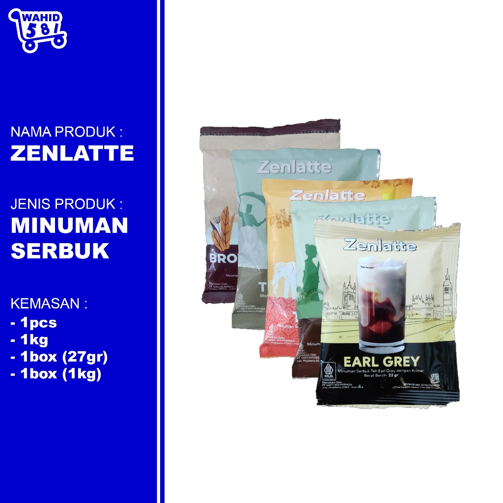 

Zenlatte / Minuman Serbuk / Matcha / Teh Tarik / Thai Tea / Brown Sugar / Earl Grey / 27gr